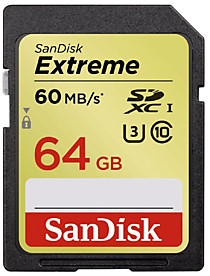 SanDisk 64Gb UHS-I Extreme SDHC Class 10 (60Mb/s)