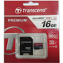 16Gb Transcend MicroSDHC UHS-1 U1 Class10