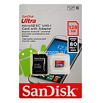 SanDisk 128Gb MicroSDXC Class 10 Ultra (SD адаптер)